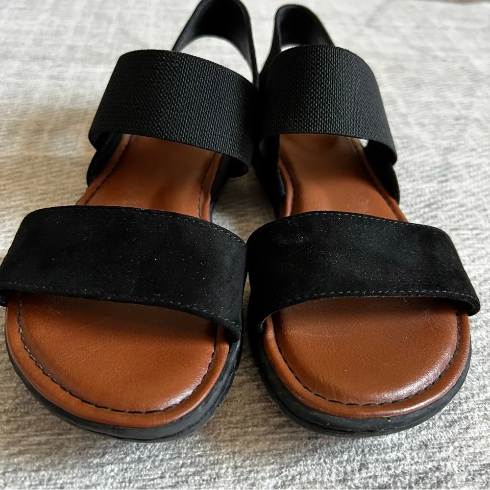 B.O.C Born Women's Black Brown Sandals Size 6 - Picture 7 of 10